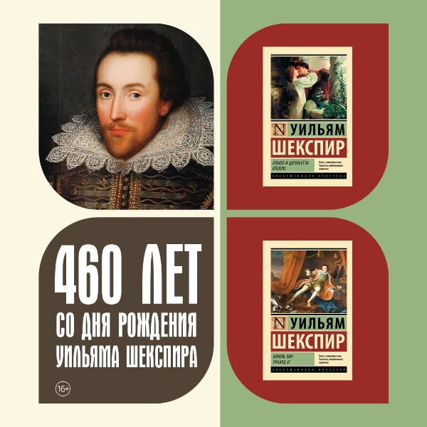 23 апреля 460 лет со дня рождения Уильяма Шекспира
