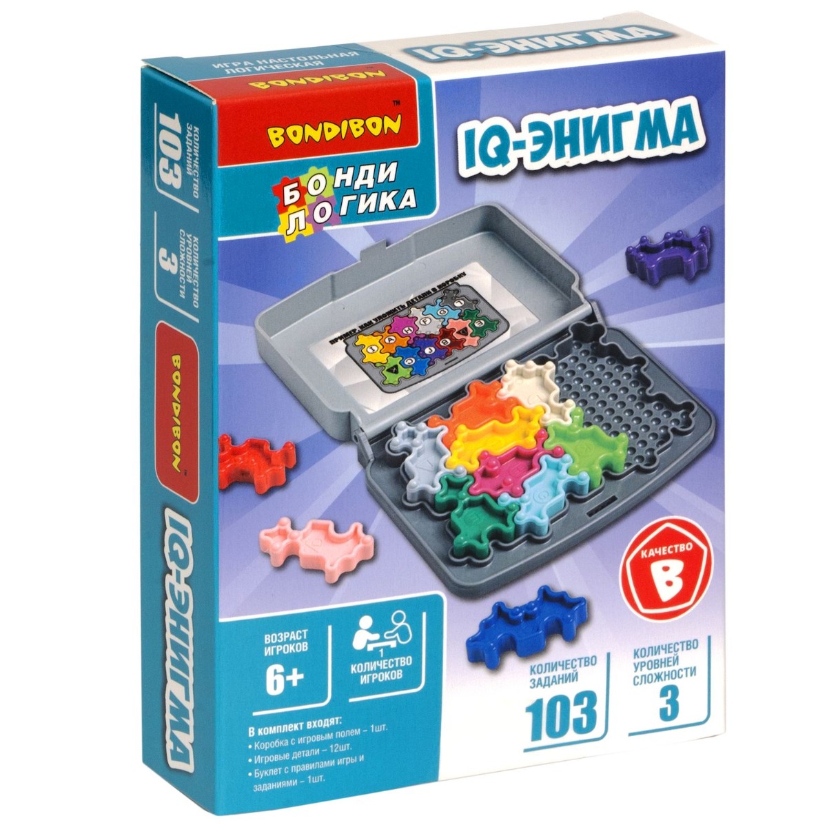 Игра Логическая IQ-ЭНИГМА . Бондилогика , BONDIBON 2023г. 1743,00р.