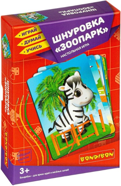 Игра Настольная Шнуровка Зоопарк