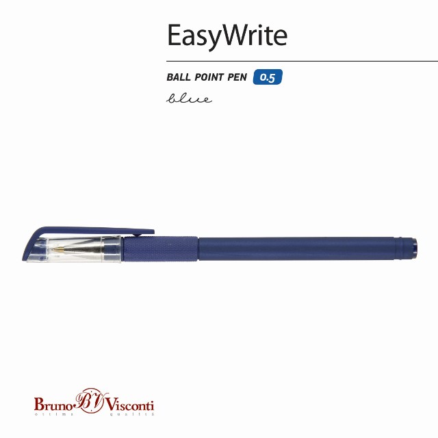 Ручка шариковая синяя BV EasyWrite original синий под персонализацию Превью 2