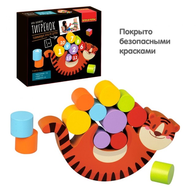 Настольная Тигренок - игра-балансир дерев Превью 8