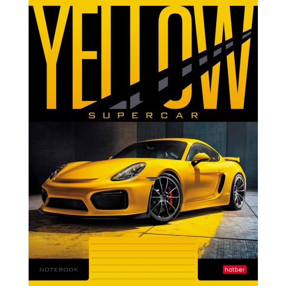 Тетрадь 18л клетка YELLOWsupercar Превью 3