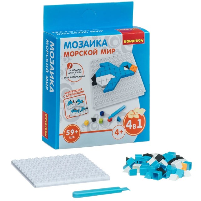 Игра Мозаика 4 в 1 Морской мир 59 дет. Превью 7