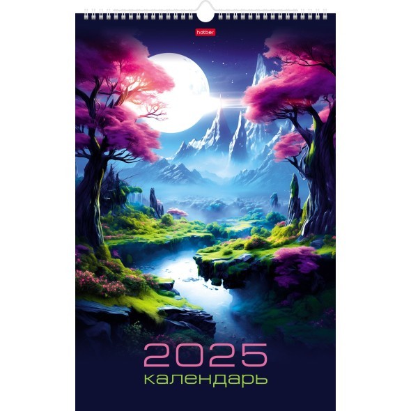 Календарь настенный 2025 12Кнп3гр_31698 Далекие планеты